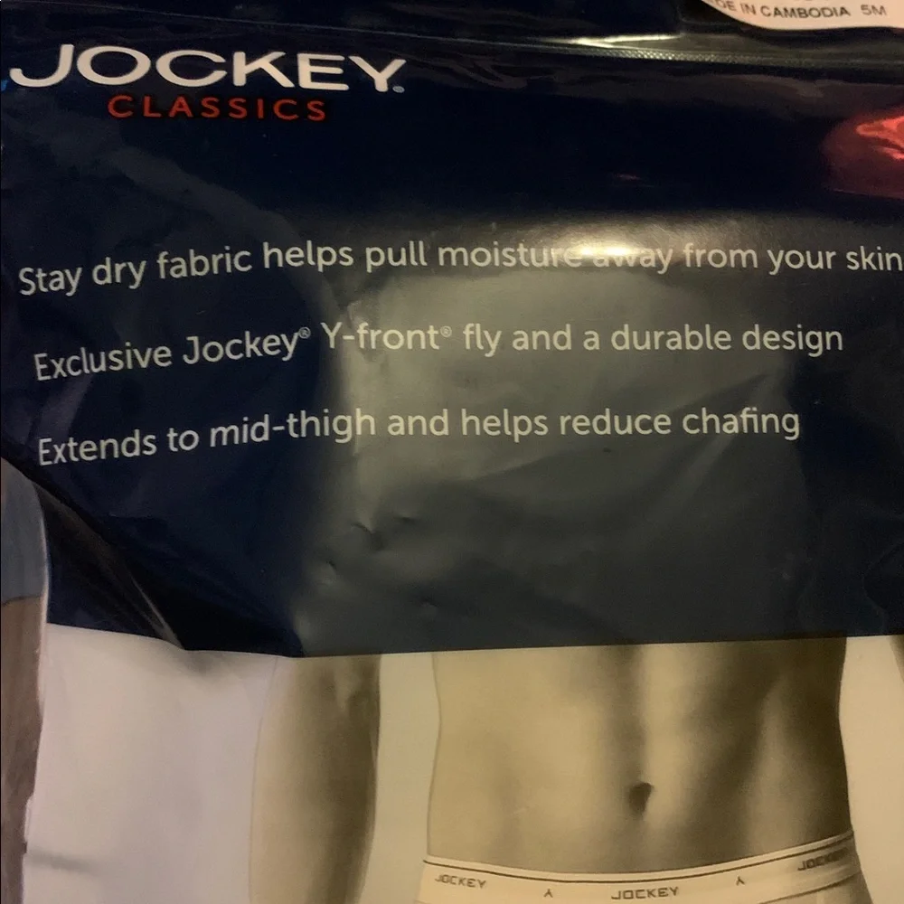 Jockey Classics Men's Diamond White 2-PK Midway Briefs Size 5XL NEW Classic Fit